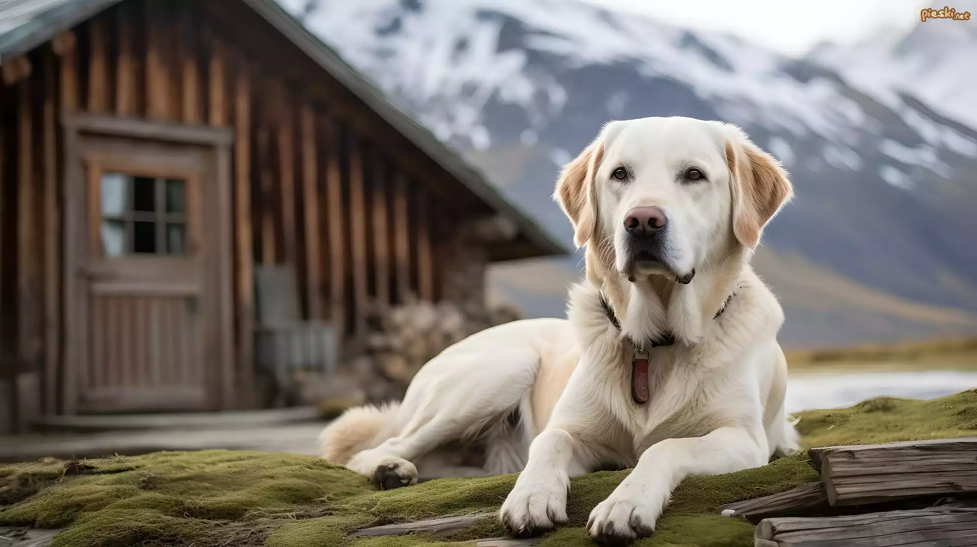 Labrador retriever, Pies, Góry, Grafika AI