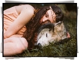 Dziewczyna, Siberian Husky